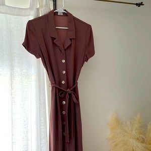 Wilfred Button Midi Dress